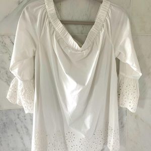 White off the shoulder blouse